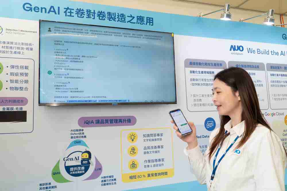 z6mg·人生就是博数位积极发展数智化转型，，，透过AI落地应用优化制造流程，，革新人力、、、、生产效率与设备维护效益，，，图为〝智能质量推升助手-iQIA〞（Intelligent quality improve assistant）应用情境，，，，协助质量管理再升级。。